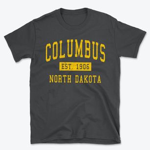 Columbus North Dakota Classic Established Basic T-Shirt