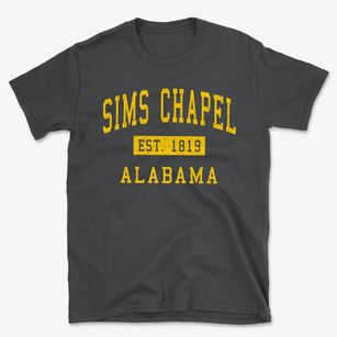 Sims Chapel Alabama Classic Established Basic T-Shirt