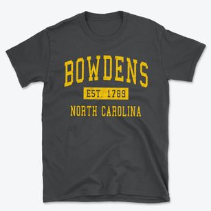 Bowdens North Carolina Classic Established Basic T-Shirt