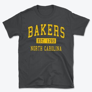Bakers North Carolina Classic Established Basic T-Shirt