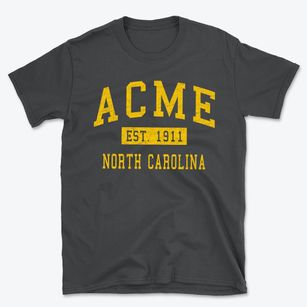 Acme North Carolina Classic Established Basic T-Shirt