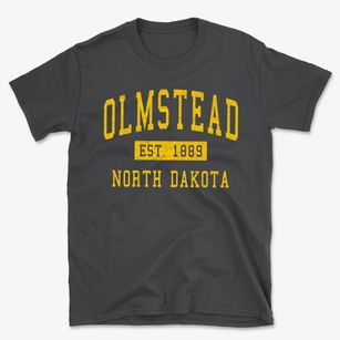 Olmstead North Dakota Classic Established Basic T-Shirt