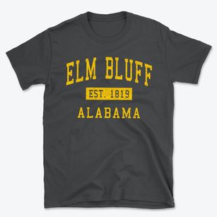 Elm Bluff Alabama Classic Established Basic T-Shirt