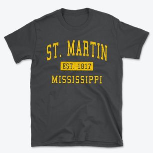 St. Martin Mississippi Classic Established Basic T-Shirt