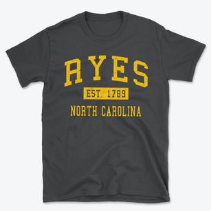 Ryes North Carolina Classic Established Basic T-Shirt