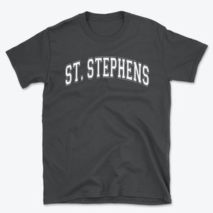 St. Stephens Parish Varsity Arch Basic T-Shirt
