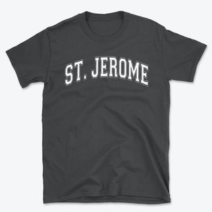 Saint Jerome Parish School Varsity Arch Basic T-Shirt