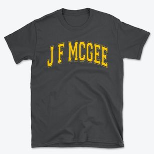 J F Mcgee Elementary School Varsity Arch Basic T-Shirt