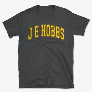 J E Hobbs Elementary School Varsity Arch Basic T-Shirt