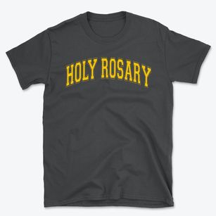 Holy Rosary Varsity Arch Basic T-Shirt