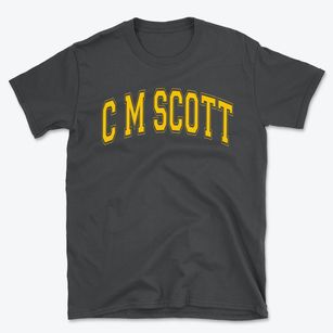 C M Scott Development Center Varsity Arch Basic T-Shirt