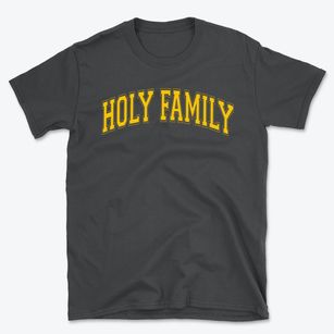 Holy Family Parish Varsity Arch Basic T-Shirt