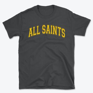 All Saints Episcopal School Varsity Arch Basic T-Shirt