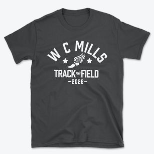 W C Mills Elementary School Track and Field Basic T-Shirt