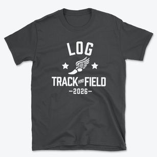 Log School Track and Field Basic T-Shirt