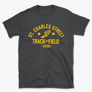 Saint Charles Street Elementary School Track and Field Basic T-Shirt