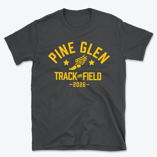 Pine Glen Elementary School Track and Field Basic T-Shirt