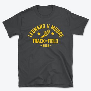 Leonard V Moore Middle School Track and Field Basic T-Shirt