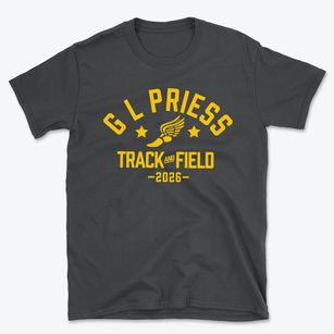G L Priess Elementary School Track and Field Basic T-Shirt