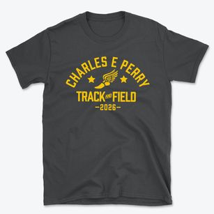 Charles E Perry Elementary School Track and Field Basic T-Shirt