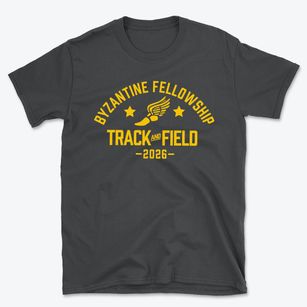Byzantine Fellowship, Mother Of God Pari Track and Field Basic T-Shirt