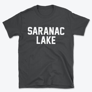 Saranac Lake New York Classic Block Basic T-Shirt