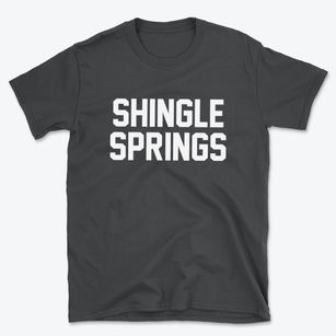 Shingle Springs California Classic Block Basic T-Shirt