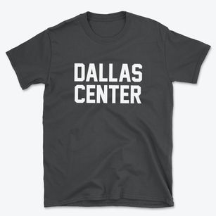 Dallas Center Iowa Classic Block Basic T-Shirt