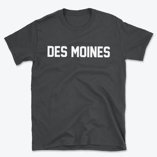 Des Moines Washington Classic Block Basic T-Shirt