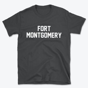 Fort Montgomery New York Classic Block Basic T-Shirt