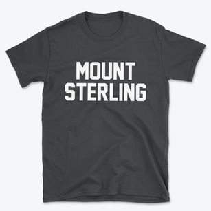 Mount Sterling Iowa Classic Block Basic T-Shirt