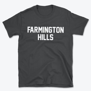 Farmington Hills Michigan Classic Block Basic T-Shirt