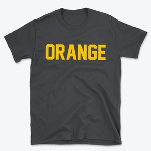 Orange Ohio Classic Block Basic T-Shirt