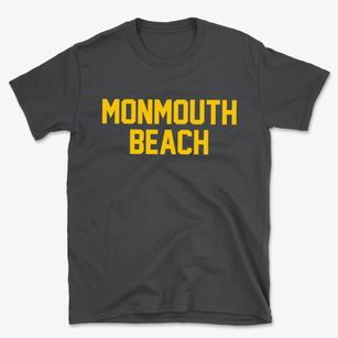 Monmouth Beach New Jersey Classic Block Basic T-Shirt