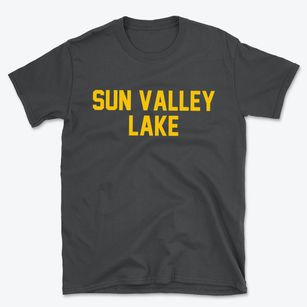 Sun Valley Lake Iowa Classic Block Basic T-Shirt