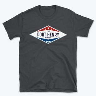 Port Henry New York Diamond Star Basic T-Shirt