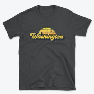 Washington New York Sublime Sunset Basic T-Shirt
