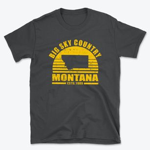  Montana Sunset Basic T-Shirt