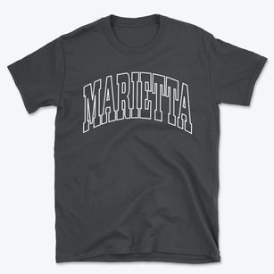 Marietta Minnesota Trendy Block Basic T-Shirt