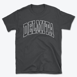 Delmita Texas Trendy Block Basic T-Shirt