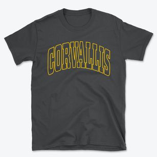 Corvallis Oregon Trendy Block Basic T-Shirt