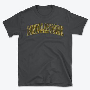 Pinellas Park Florida Trendy Block Basic T-Shirt