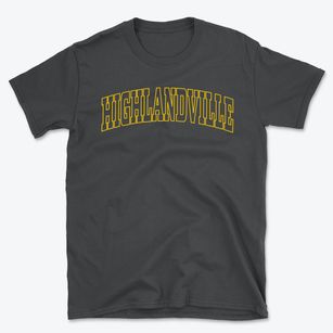 Highlandville Missouri Trendy Block Basic T-Shirt