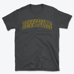 Dennysville Maine Trendy Block Basic T-Shirt