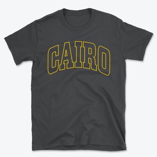 Cairo West Virginia Trendy Block Basic T-Shirt