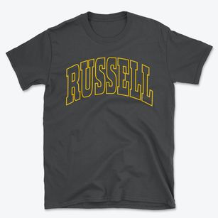 Russell Arkansas Trendy Block Basic T-Shirt