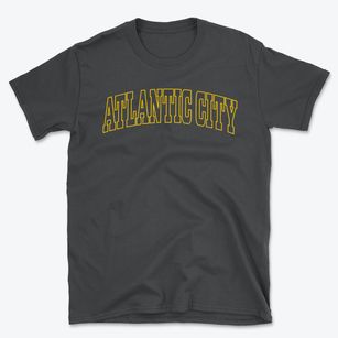 Atlantic City Wyoming Trendy Block Basic T-Shirt