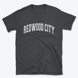 Redwood City California Varsity Basic T-Shirt