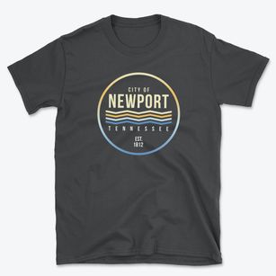 Newport Tennessee Color Fade Basic T-Shirt