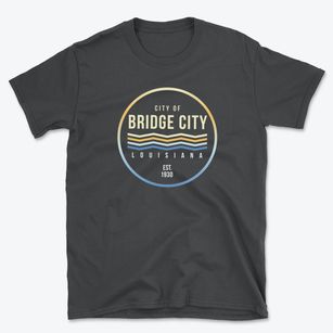 Bridge City Louisiana Color Fade Basic T-Shirt